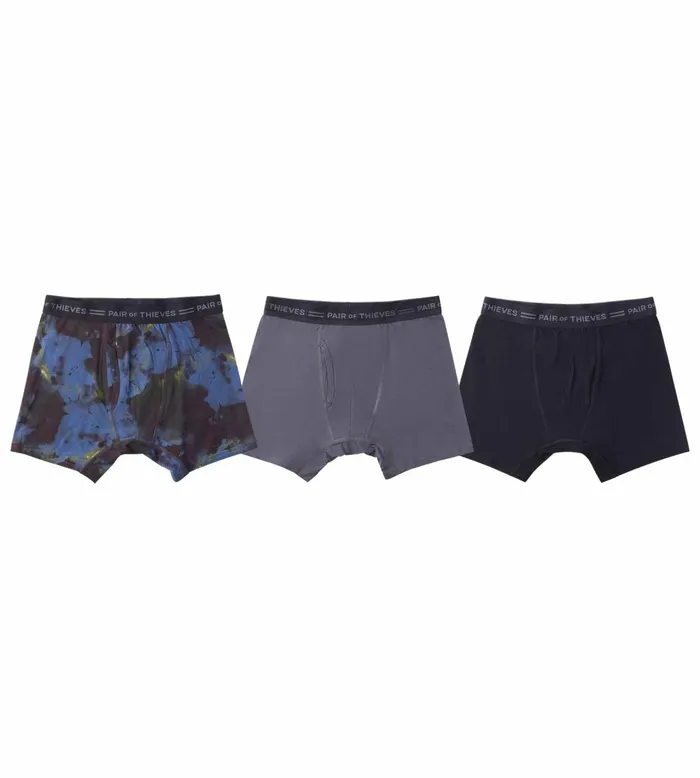 4 Way Stetch Every Day Kit Cotton Stretch Boxer Briefs Black Underwear 3 Pack 1066190001 Men Pair Of Thieves Boxer Briefs