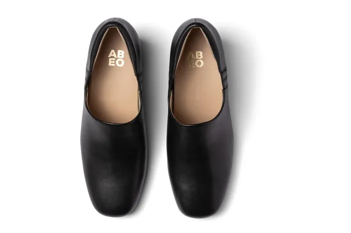 ABEO Footwear Avenue Slip On Black Nappa Women Dress ABEO Footwear Avenue Slip On Black Nappa Women Dress