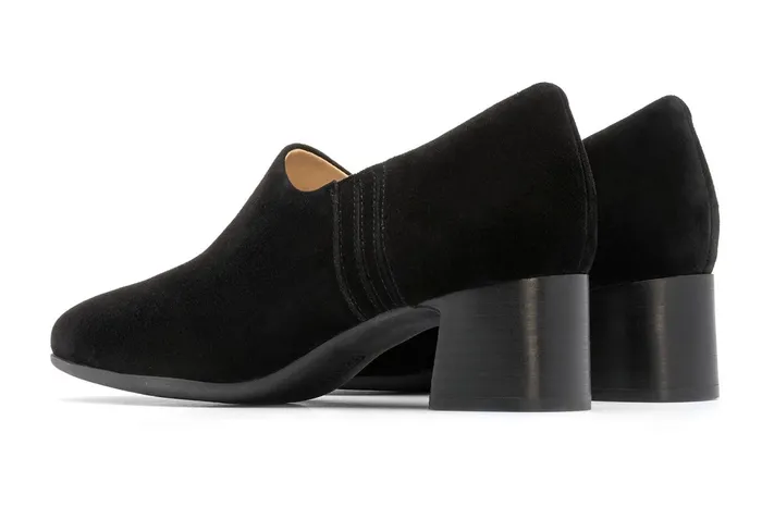 ABEO Footwear Avenue Slip On Black Suede Women Dress ABEO Footwear Avenue Slip On Black Suede Women Dress