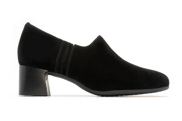 ABEO Footwear Avenue Slip On Black Suede Women Dress ABEO Footwear Avenue Slip On Black Suede Women Dress