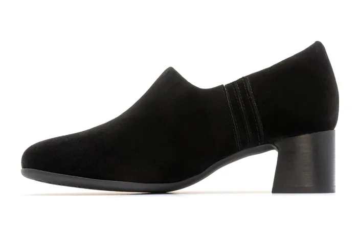 ABEO Footwear Avenue Slip On Black Suede Women Dress ABEO Footwear Avenue Slip On Black Suede Women Dress