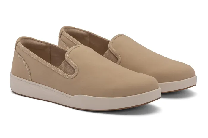 ABEO Footwear Encore Slip On Tan Nubuck Women Sneakers