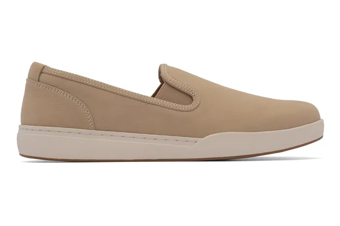 ABEO Footwear Encore Slip On Tan Nubuck Women Sneakers