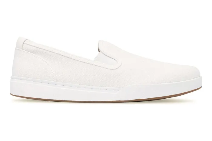 ABEO Footwear Encore Slip On White Canvas Women Sneakers