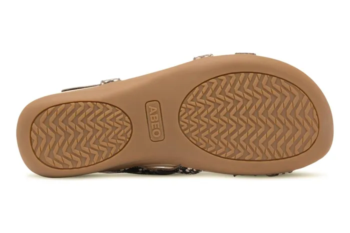 ABEO Footwear Ollie Natural Snake Women Sandals