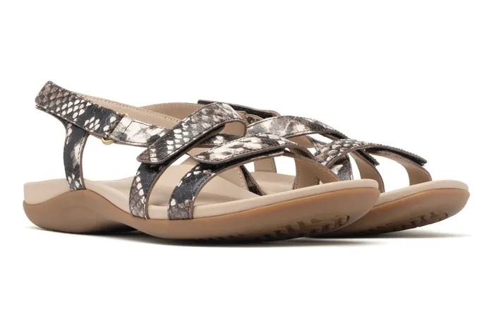ABEO Footwear Ollie Natural Snake Women Sandals