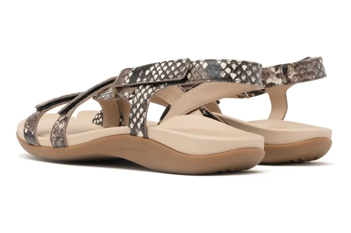 ABEO Footwear Ollie Natural Snake Women Sandals