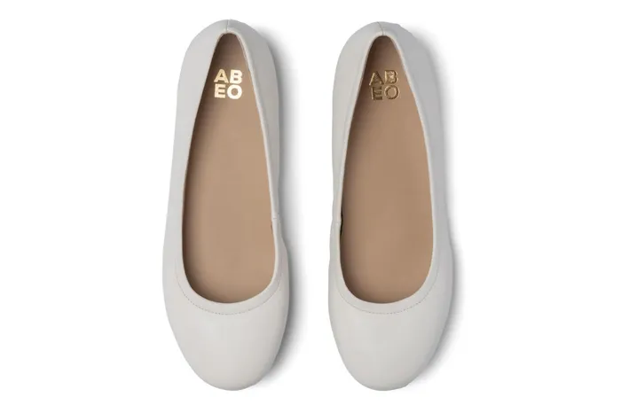 ABEO Footwear Promenade Flat White Women Dress