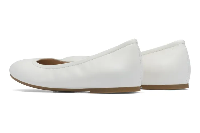ABEO Footwear Promenade Flat White Women Dress