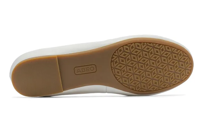 ABEO Footwear Promenade Flat White Women Dress