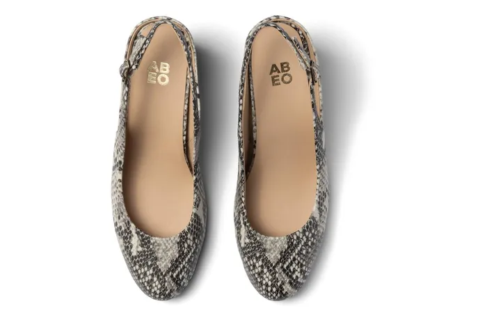 ABEO Footwear Tempo Slingback Snake Print Women Dress