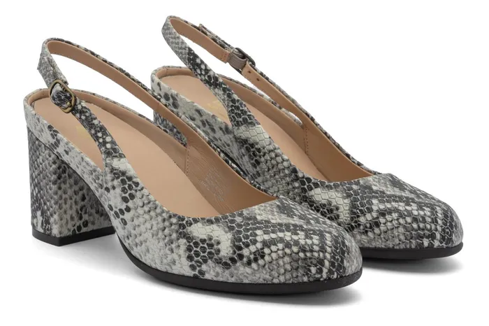 ABEO Footwear Tempo Slingback Snake Print Women Dress