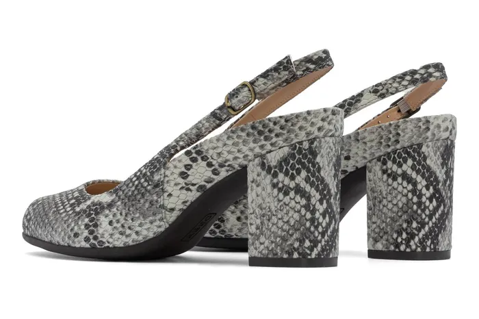 ABEO Footwear Tempo Slingback Snake Print Women Dress