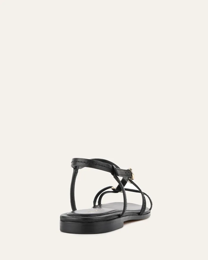 Addi flat sandals black leather Women FLAT SANDALS jomercer Addi flat sandals black leather Women FLAT SANDALS jomercer