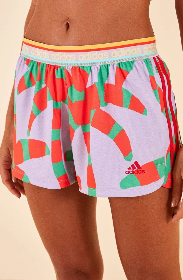 Adidas Farm Pacer Shorts Purple Women Farm Rio Shorts