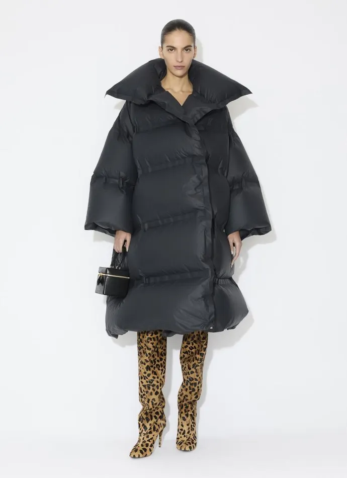 Alaa Coats and Jackets TECHNICAL TAFFETA PUFFER JACKET Black 8211 Women