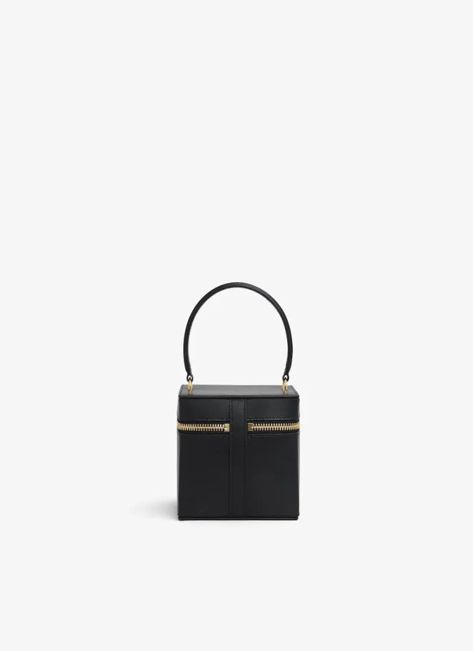 Alaa CrossBody Bags CUBE VANITY CASE IN SHINY GOATSKIN Black 8211 Women