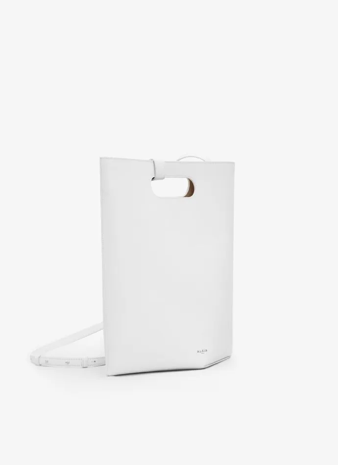 Alaa CrossBody Bags FOLDED BAG IN CALFSKIN Optic White 8211 Women Alaa CrossBody Bags FOLDED BAG IN CALFSKIN Optic White 8211 Women