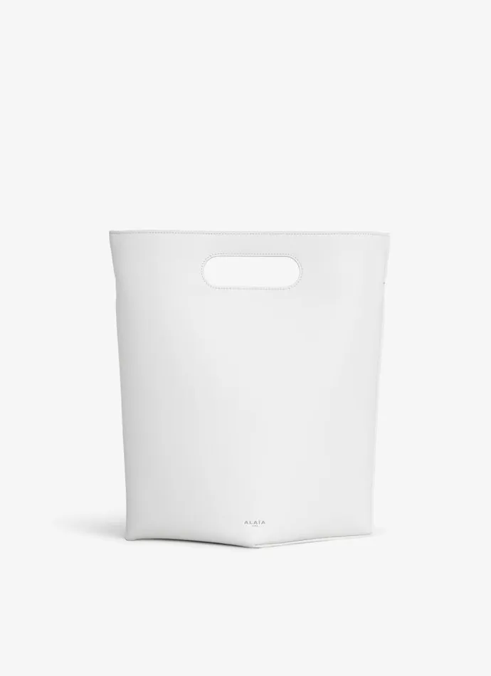 Alaa CrossBody Bags FOLDED BAG IN CALFSKIN Optic White 8211 Women Alaa CrossBody Bags FOLDED BAG IN CALFSKIN Optic White 8211 Women