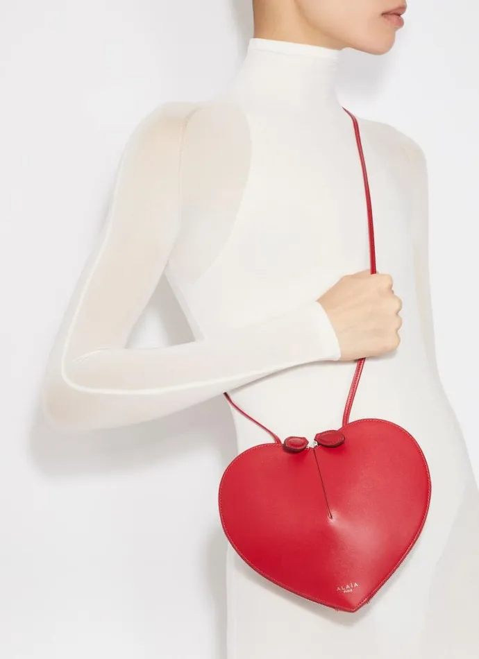 Alaa CrossBody Bags Le Cur Bag In Calfskin Lacquer Red 8211 Women Alaa CrossBody Bags Le Cur Bag In Calfskin Lacquer Red 8211 Women