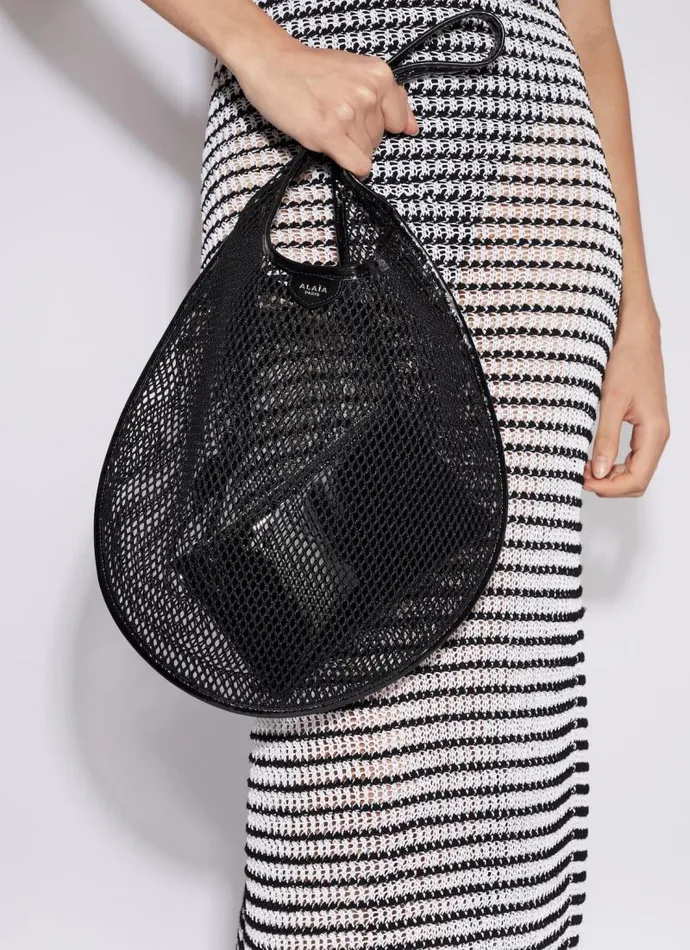 Alaa CrossBody Bags ONE PIECE MEDIUM BAG IN FISHNET Black 8211 Women Alaa CrossBody Bags ONE PIECE MEDIUM BAG IN FISHNET Black 8211 Women