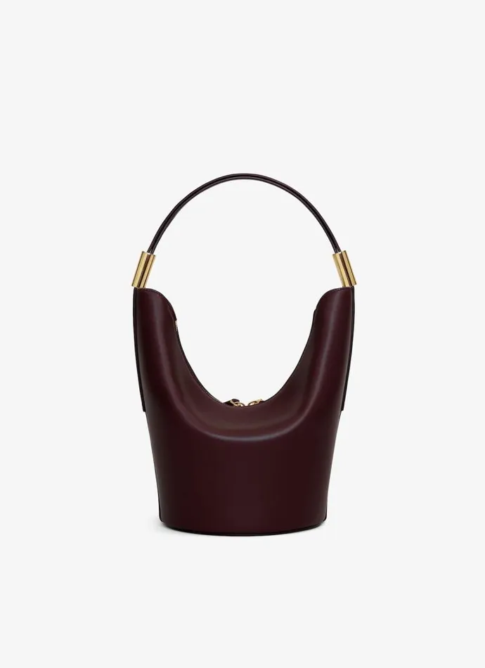 Alaa CrossBody Bags SHAPE SMALL BAG IN SUEDE GOATSKIN AND CALFSKIN Red 8211 Women