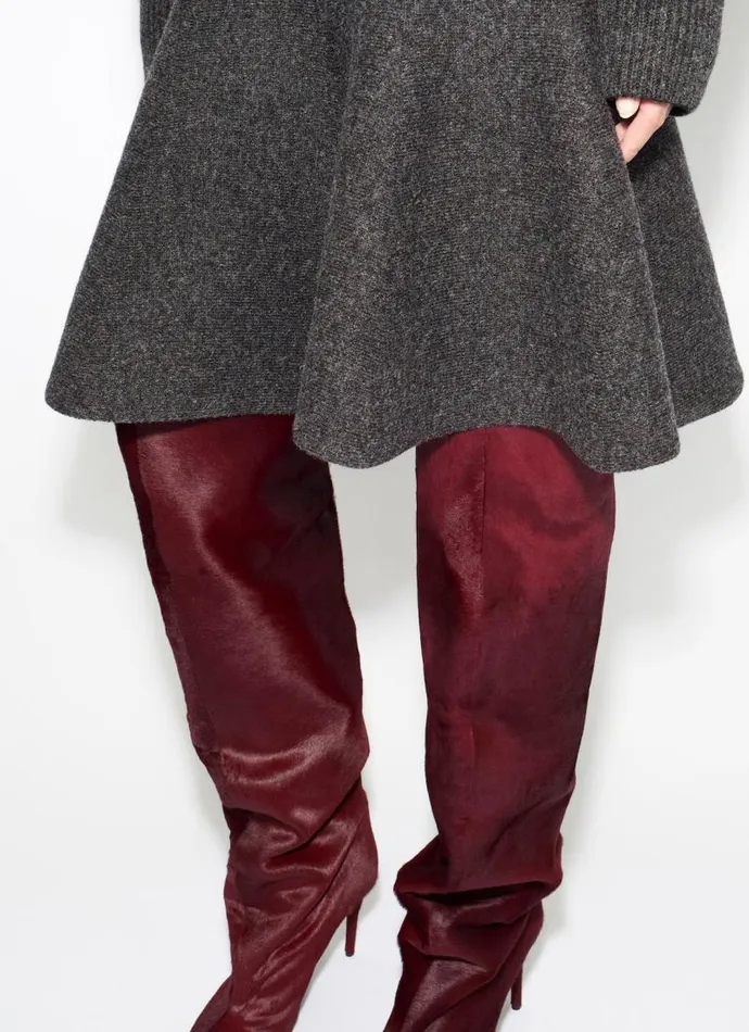 Alaa Knitwear FLARED SHETLAND KNIT SKIRT 8211 Women