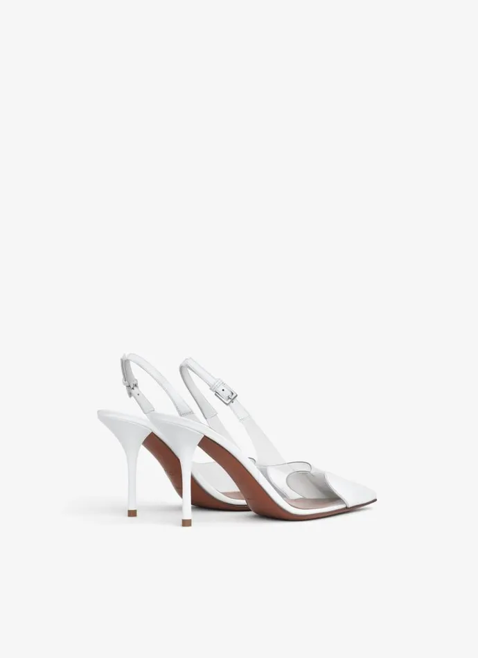 Alaa Le Cur LE CUR SLINGBACKS IN PATENT CALFSKIN White 8211 Women Alaa Le Cur LE CUR SLINGBACKS IN PATENT CALFSKIN White 8211 Women