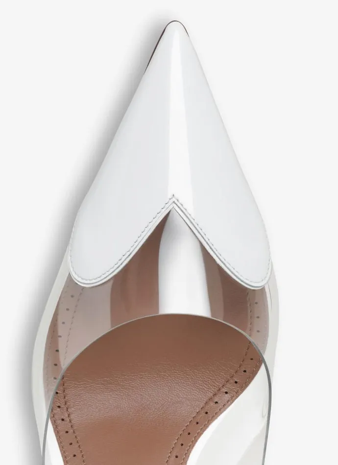 Alaa Le Cur LE CUR SLINGBACKS IN PATENT CALFSKIN White 8211 Women Alaa Le Cur LE CUR SLINGBACKS IN PATENT CALFSKIN White 8211 Women