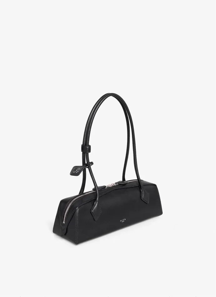 Alaa Le Teckel LE TECKEL MEDIUM BAG IN GOATSKIN Black 8211 Women