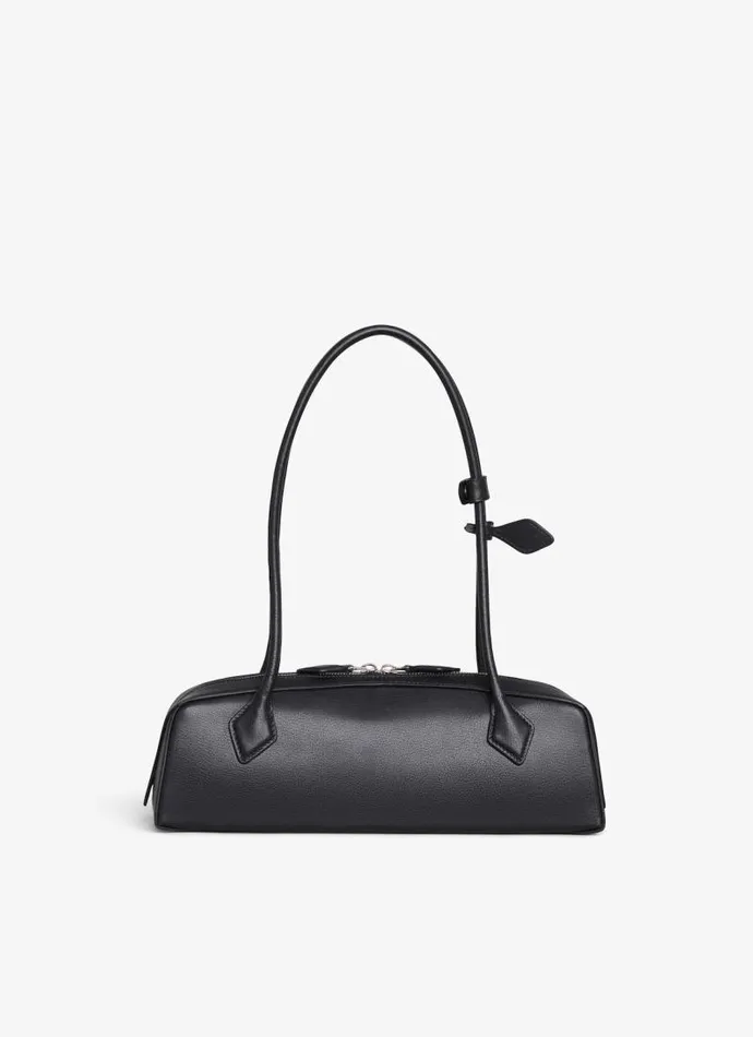 Alaa Le Teckel LE TECKEL MEDIUM BAG IN GOATSKIN Black 8211 Women