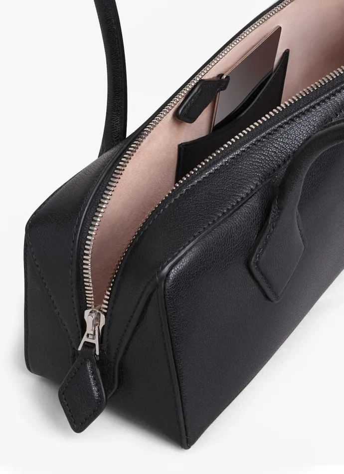 Alaa Le Teckel LE TECKEL MEDIUM BAG IN GOATSKIN Black 8211 Women