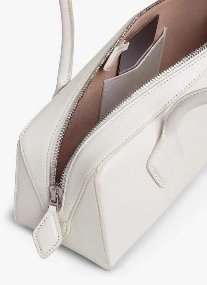 Alaa Le Teckel LE TECKEL MEDIUM BAG IN GOATSKIN Ivory 8211 Women Alaa Le Teckel LE TECKEL MEDIUM BAG IN GOATSKIN Ivory 8211 Women