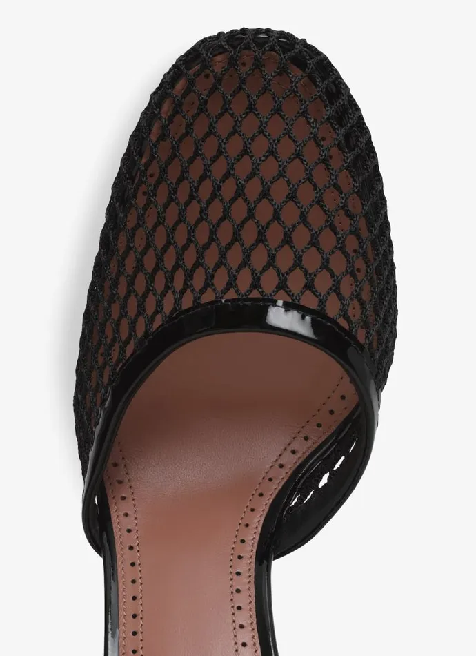 Alaa Sandals HIGH FISHNET PUMPS Black 8211 Women Alaa Sandals HIGH FISHNET PUMPS Black 8211 Women