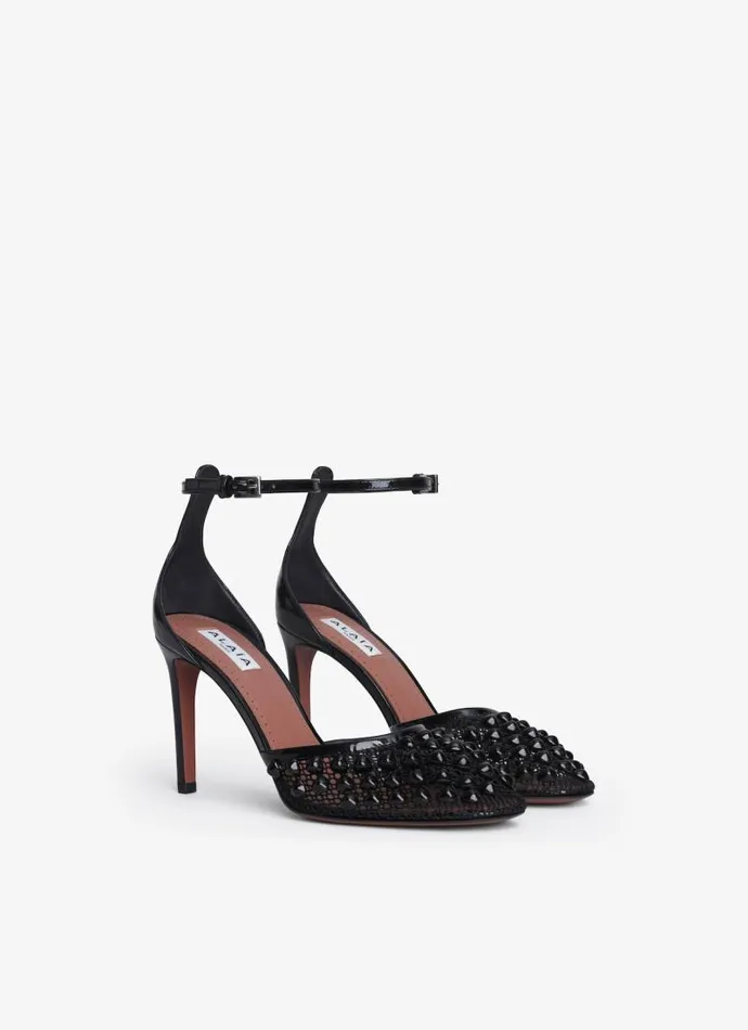 Alaa Sandals HIGH FISHNET PUMPS WITH STUDS Black 8211 Women