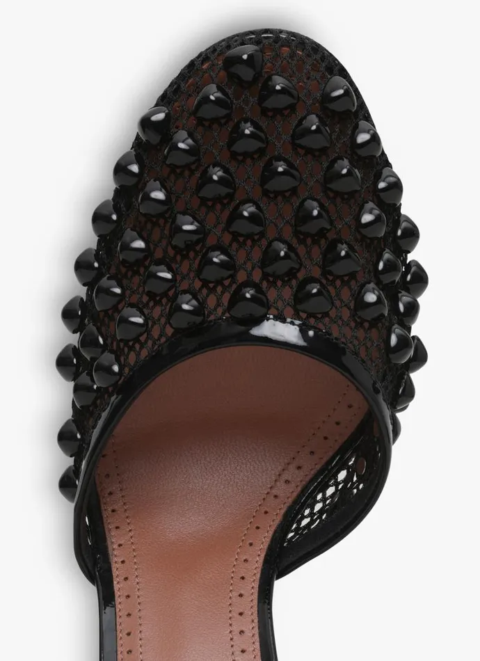 Alaa Sandals HIGH FISHNET PUMPS WITH STUDS Black 8211 Women