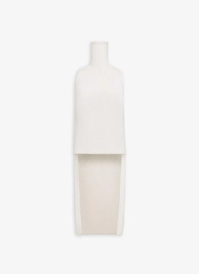 Alaa Tops and Shirts KNITTED CAPE TOP Natural White 8211 Women