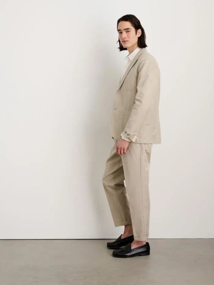 Alex Mill Jackets Coats Mercer Blazer In Cotton Linen Silver Cloud 8211 Men