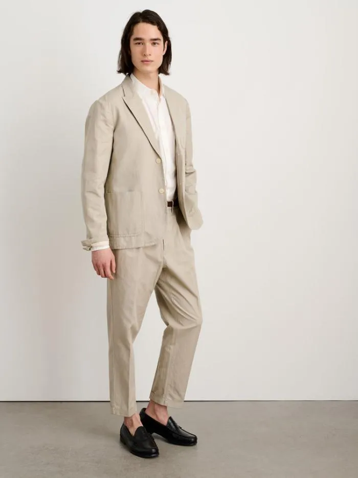 Alex Mill Jackets Coats Mercer Blazer In Cotton Linen Silver Cloud 8211 Men