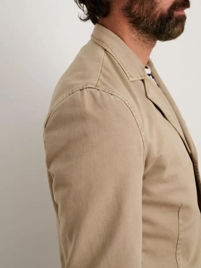 Alex Mill Jackets Coats Mill Blazer In Vintage Wash Chino Faded Khaki 8211 Men