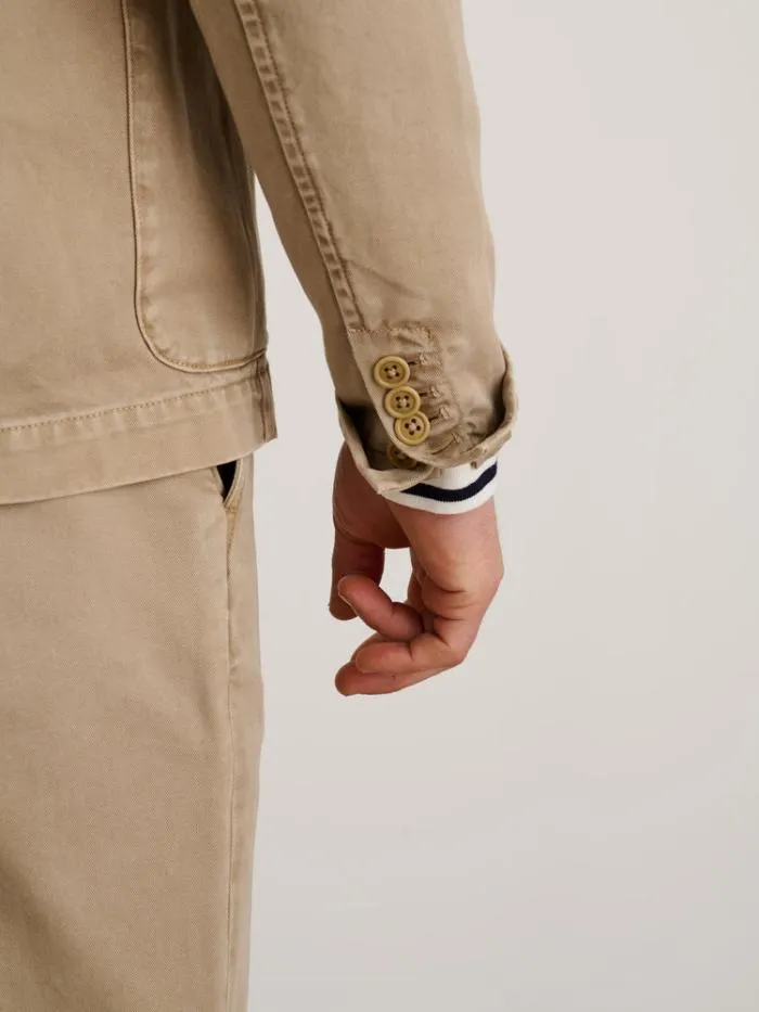 Alex Mill Jackets Coats Mill Blazer In Vintage Wash Chino Faded Khaki 8211 Men