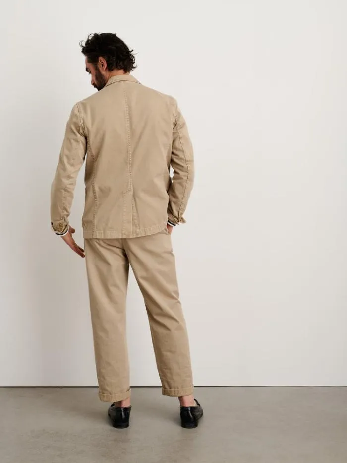 Alex Mill Jackets Coats Mill Blazer In Vintage Wash Chino Faded Khaki 8211 Men