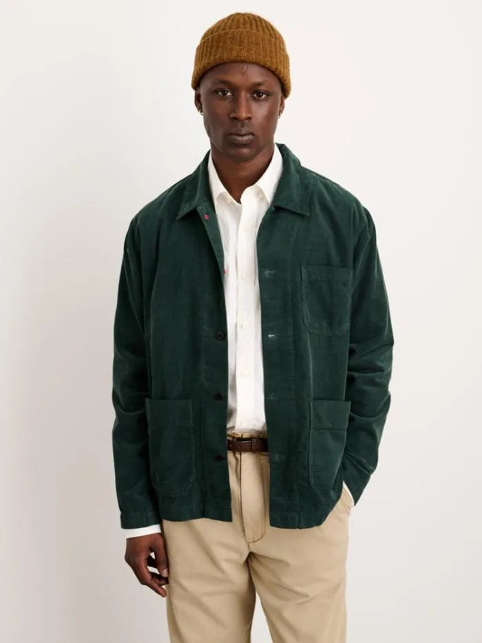 Alex Mill Jackets Coats Work Jacket In Fine Wale Corduroy Dark Spruce 8211 Men