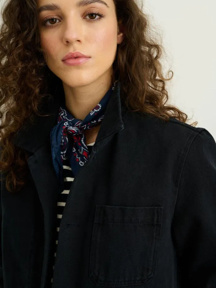 Alex Mill Jackets Outerwear Britt Work Jacket In Recycled Denim Washed Black 8211 Women