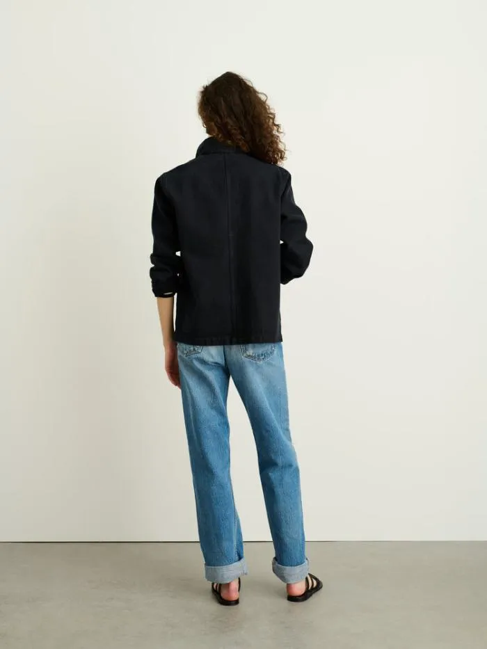 Alex Mill Jackets Outerwear Britt Work Jacket In Recycled Denim Washed Black 8211 Women