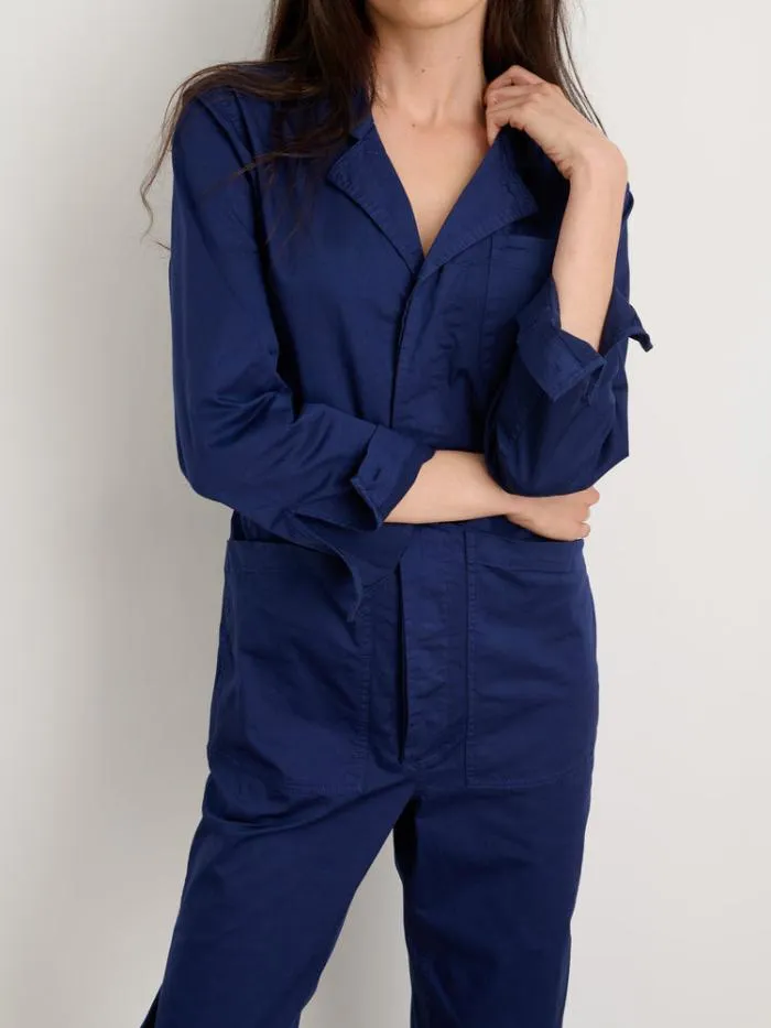 Alex Mill Jumpsuits Standard Jumpsuit In Cotton Twill Dark Navy 8211 Women