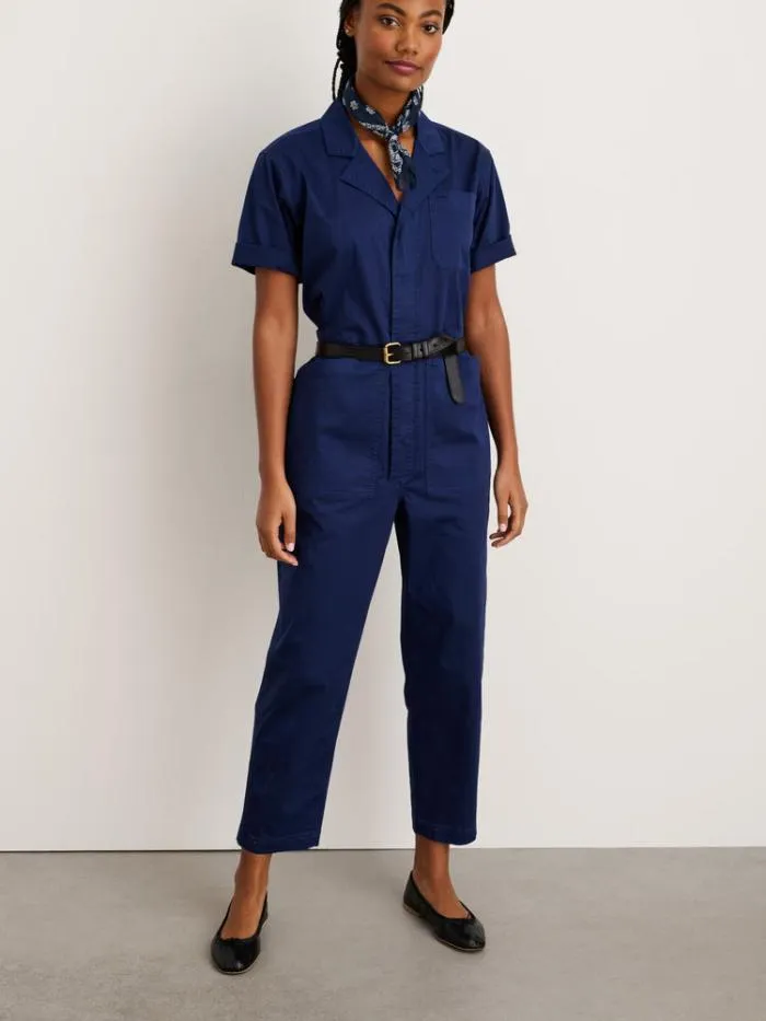 Alex Mill Jumpsuits Standard Short Sleeve Jumpsuit Dark Navy 8211 Women