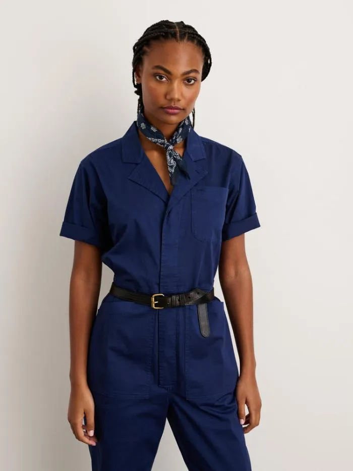 Alex Mill Jumpsuits Standard Short Sleeve Jumpsuit Dark Navy 8211 Women