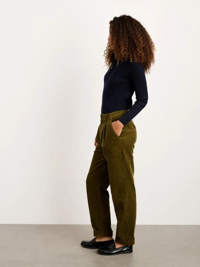 Alex Mill Pants Boy Pant In Corduroy Dark Olive 8211 Women