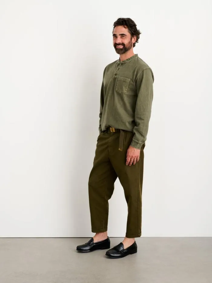 Alex Mill Pants Standard Pleated Pant In Chino Military Olive 8211 Men